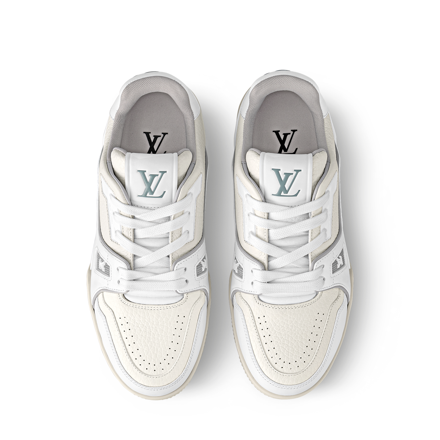 Louis Vuitton White Monochrome Trainers – EU 38 / UK 5